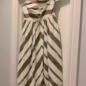 Anthropologie strapless midi dress